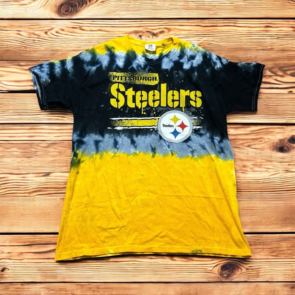 Vtg NFL Pittsburgh Steelers Tye-Die T-shirt Men’s Large